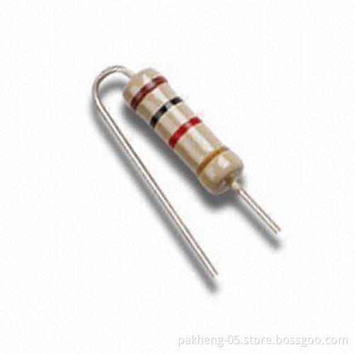 Carbon-film Resistor, Available in Various Forming Types and Power of 1/8 to 5W, Stable Performance